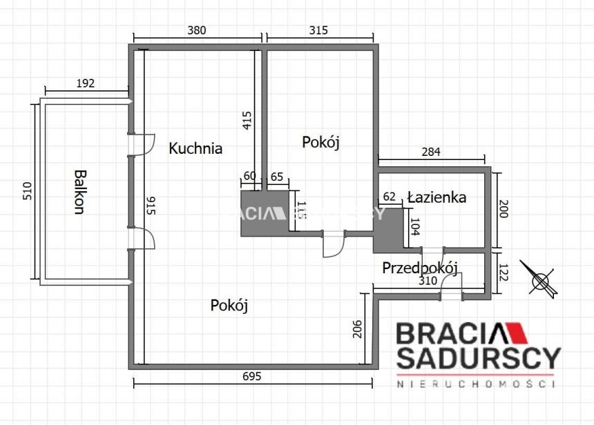 MIESZKANIE 2 POKOJE BALKON GARAŻ BRONOWICE miniaturka 28