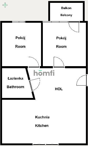 Wygodne 2 pokojowe mieszkanie z balkonem 50 mkw. miniaturka 14