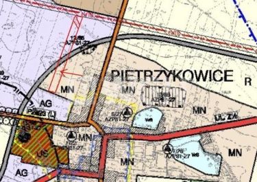 Pietrzykowice, 1 470 000 zł, 1.47 ha, droga dojazdowa asfaltowa
