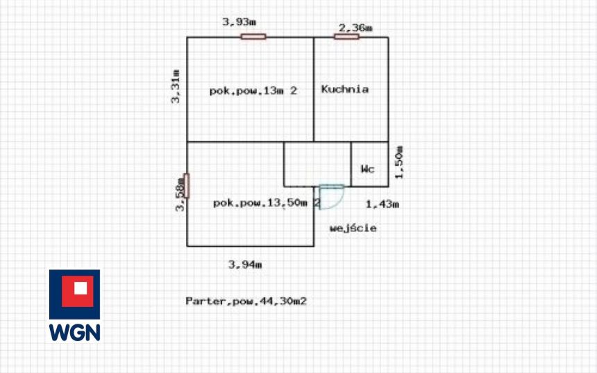 Jaworzno Osiedle Stałe, 255 000 zł, 44.3 m2, M2 miniaturka 3