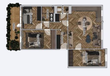 4 pokoje | balkon | 2 piętro