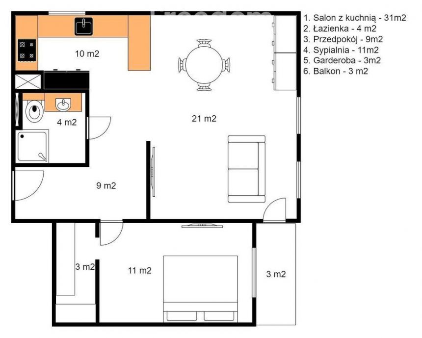 Kompaktowe 2 pokoje z piwnicą i balkonem/ ciche miniaturka 12