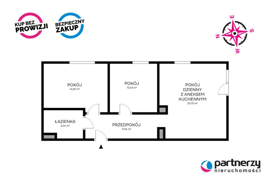 Gdańsk Piecki-Migowo, 899 000 zł, 67.08 m2, parter miniaturka 10