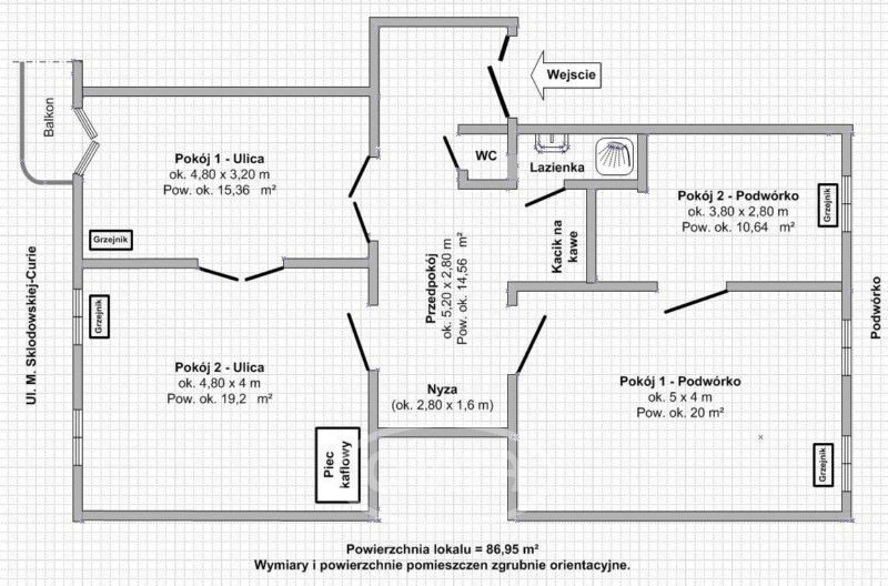 Wrocław Plac Grunwaldzki, 3 950 zł, 87 m2, z balkonem miniaturka 8