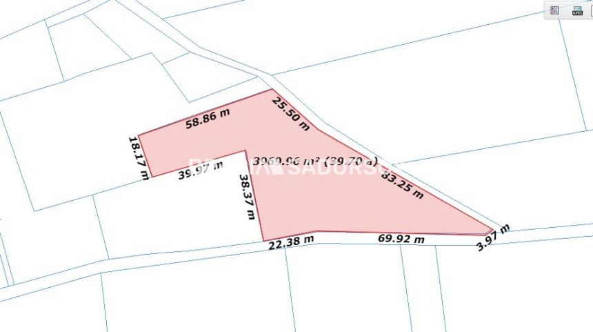 Jordanów Hajdówka, 418 000 zł, 39.59 ar, woda w drodze miniaturka 3