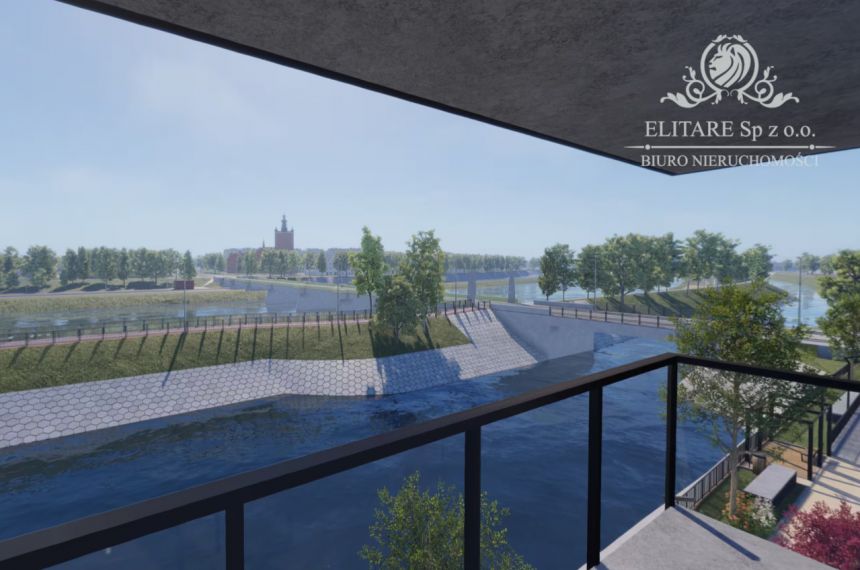 Apartament 107,79m2, 5 pokojowe z balkonem 23,82m2  i z wiodkiem na rzekę miniaturka 4