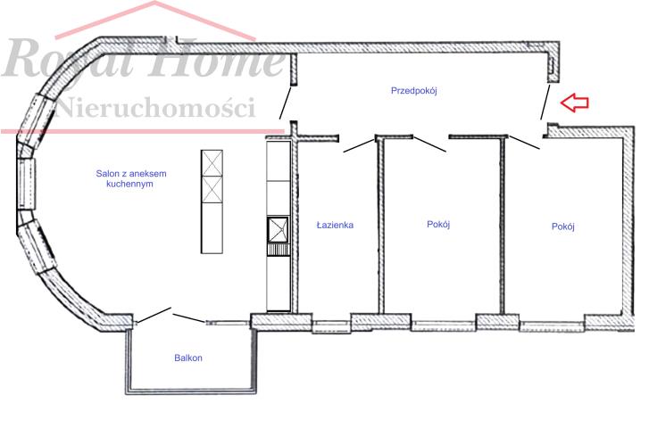 Nowoczesne, b. ładne 3 pok z balkonem Krzyki. miniaturka 14