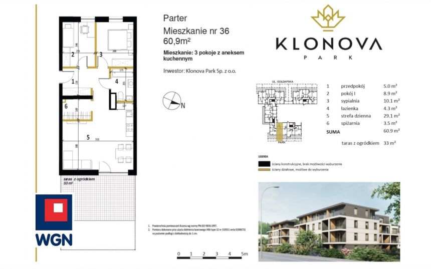 Olecko, 578 550 zł, 60.9 m2, z loggią miniaturka 5