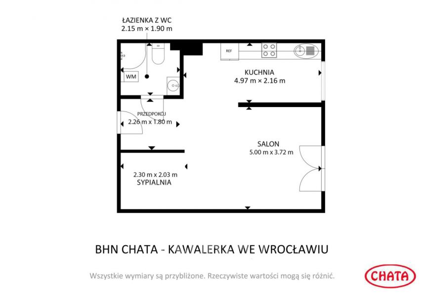 Wrocław Partynice, 535 000 zł, 41.45 m2, M2 miniaturka 20
