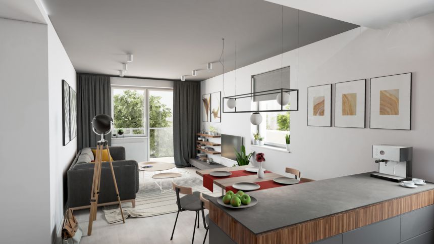 Mieszkanie 41,2m2 z tarasem i ogrodem/ Wrocław Kępa Mieszczańska miniaturka 2