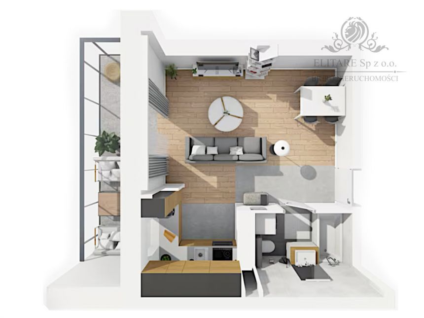 Mieszkanie NOWE 29,92m2 ,1 pok. w Centrum Wrocławia/Stare Miasto miniaturka 3