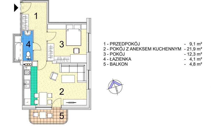 Nowe mieszkanie, wysoki parter, winda, KSM miniaturka 6