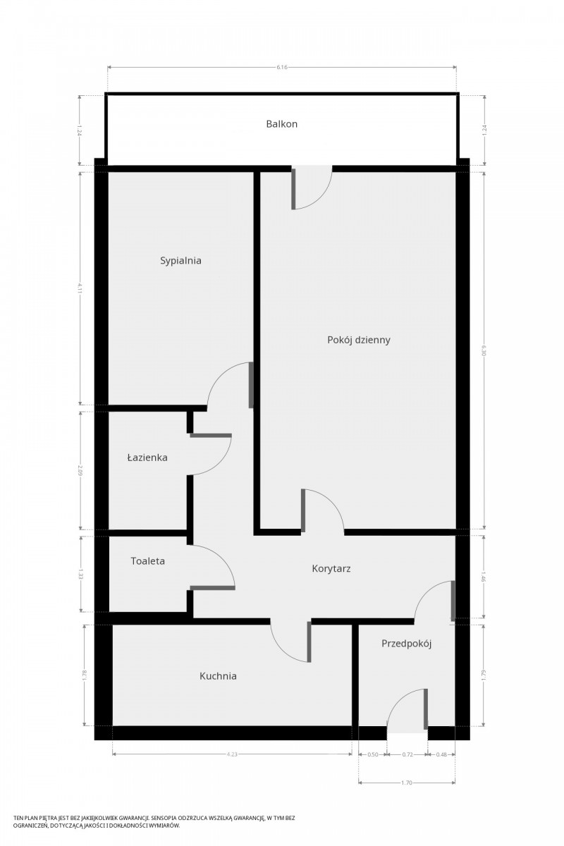 Wrocław Krzyki, 2 300 zł, 52 m2, z balkonem miniaturka 12