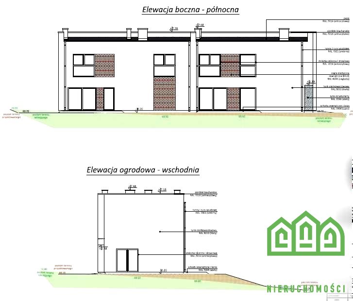 Dom developerski Miedzyń 130/420m2 bliźniak 12.25r miniaturka 2