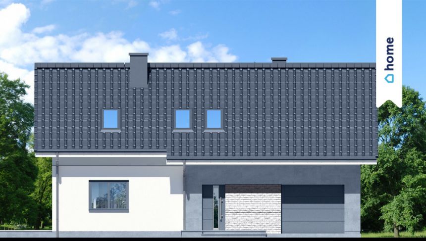 Dom wolnostojący 140m2 z garażem w bryle budynku miniaturka 5