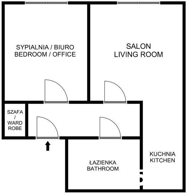 Mieszkanie 2 pok 31m2 Kwartowa + komórka miniaturka 12