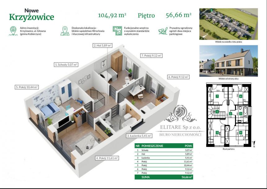 Piękny domek w cichej i spokojnej okolicy z ogrod, blisko Wrocławia - Krzyżowice miniaturka 12