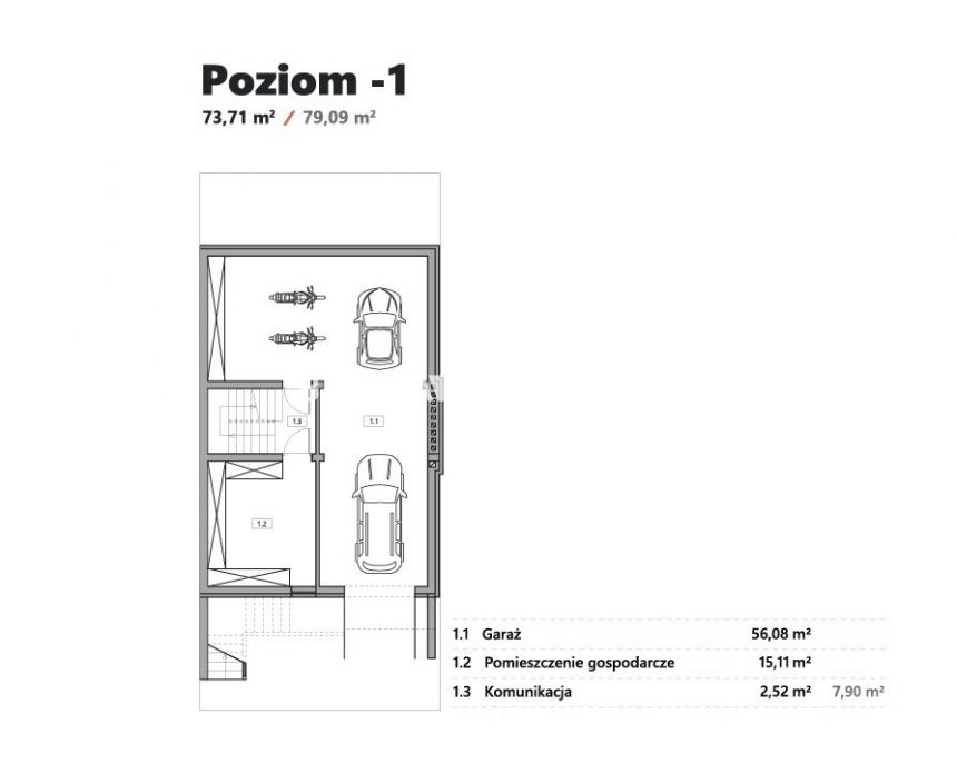 Bliźniak z garażem i ogrodem - 245,38 m2 miniaturka 19