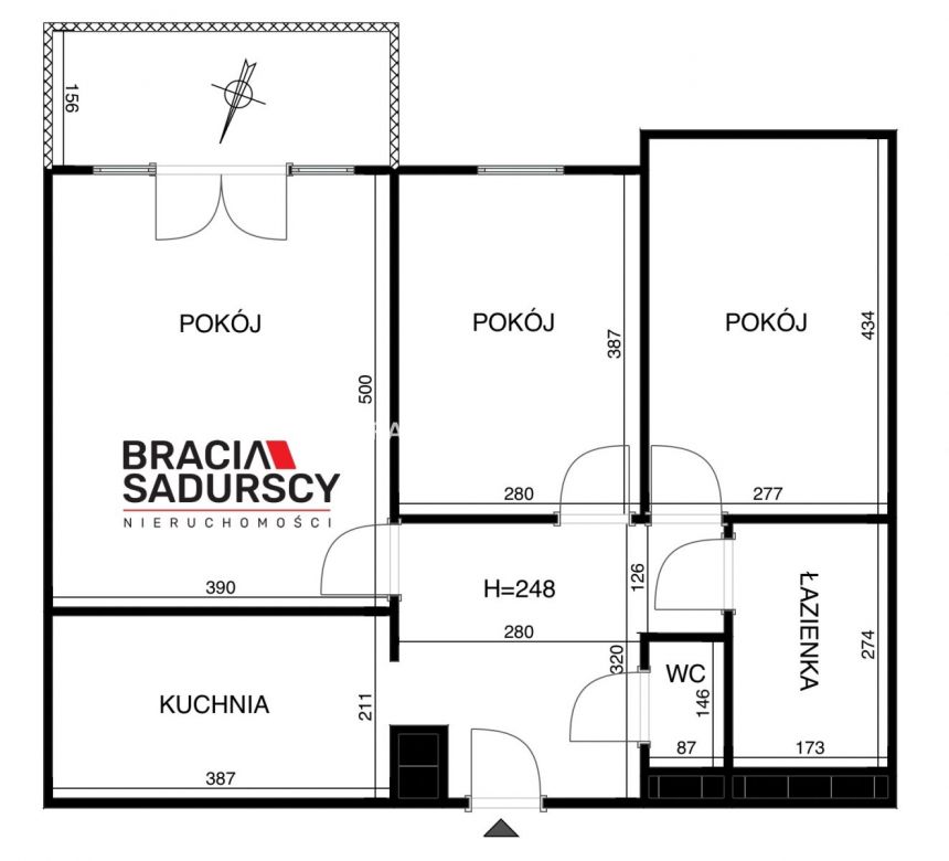 Kraków Krowodrza, 1 050 000 zł, 68.2 m2, umeblowane miniaturka 25