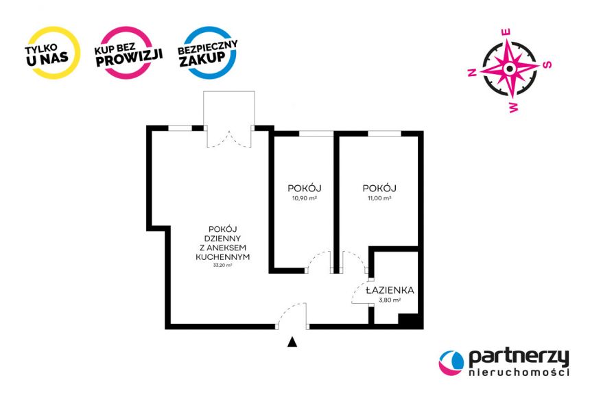 Gdańsk Wrzeszcz, 949 000 zł, 58.9 m2, z parkingiem podziemnym miniaturka 14