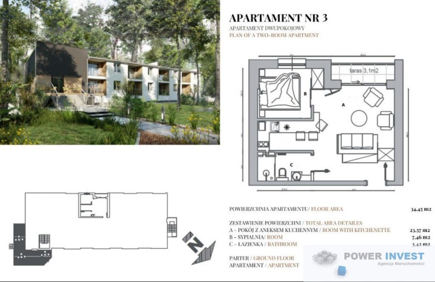 Apartament 2-pokojowy | BALKON miniaturka 5