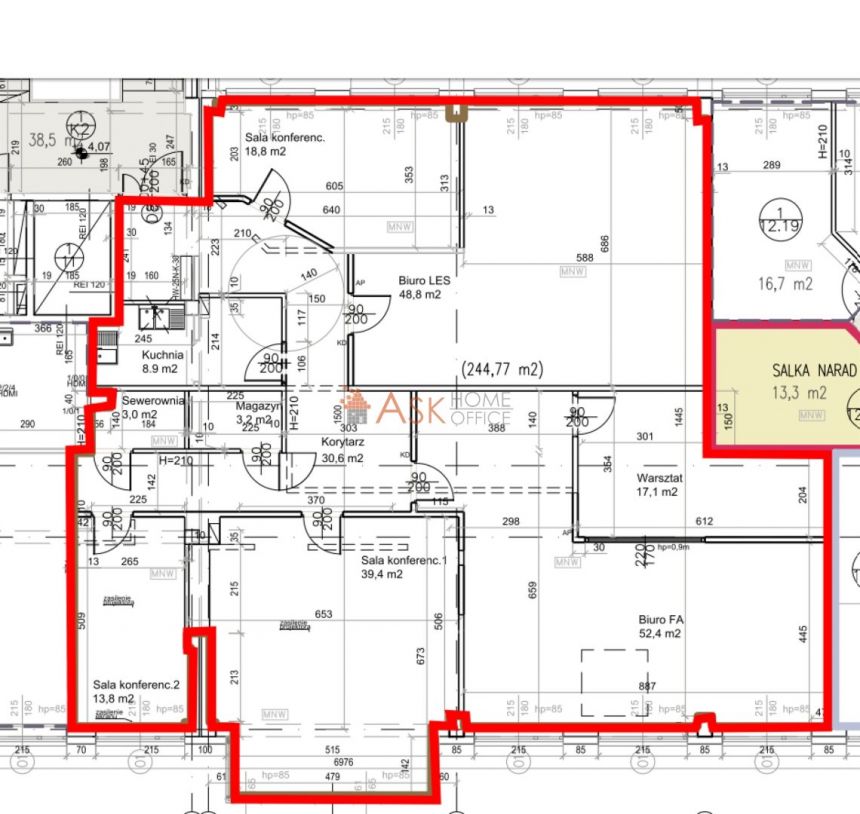 Wrocław Fabryczna, 12 495 zł, 245 m2, biurowy miniaturka 15