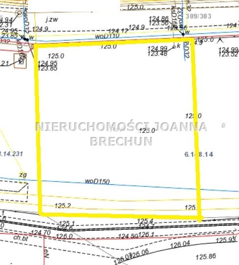 Nadolice Wielkie, 422 000 zł, 12.76 ar, przyłącze wodociągu miniaturka 2