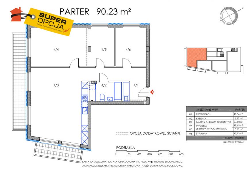 Kraków Ruczaj, 1 272 000 zł, 90.23 m2, M4 miniaturka 2