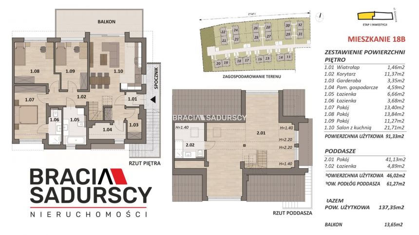 Bibice, 978 650 zł, 137.35 m2, 5 pokojowe miniaturka 29