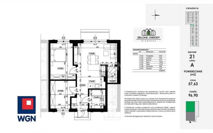 Ostrów Wielkopolski, 399 000 zł, 57.63 m2, do wykończenia miniaturka 7