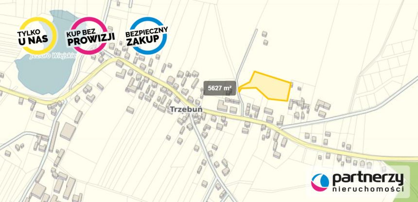 Trzebuń, 279 000 zł, 56.35 ar, droga dojazdowa utwardzona miniaturka 7