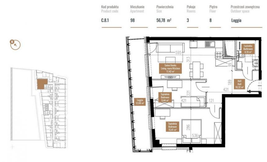 Apartament 3pok/z widokiem na Odrę/600m od Rynku miniaturka 18