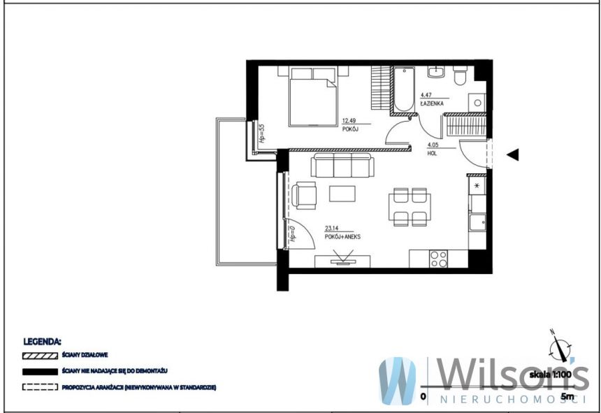 Gdańsk Jasień, 438 012 zł, 44.15 m2, z balkonem miniaturka 7