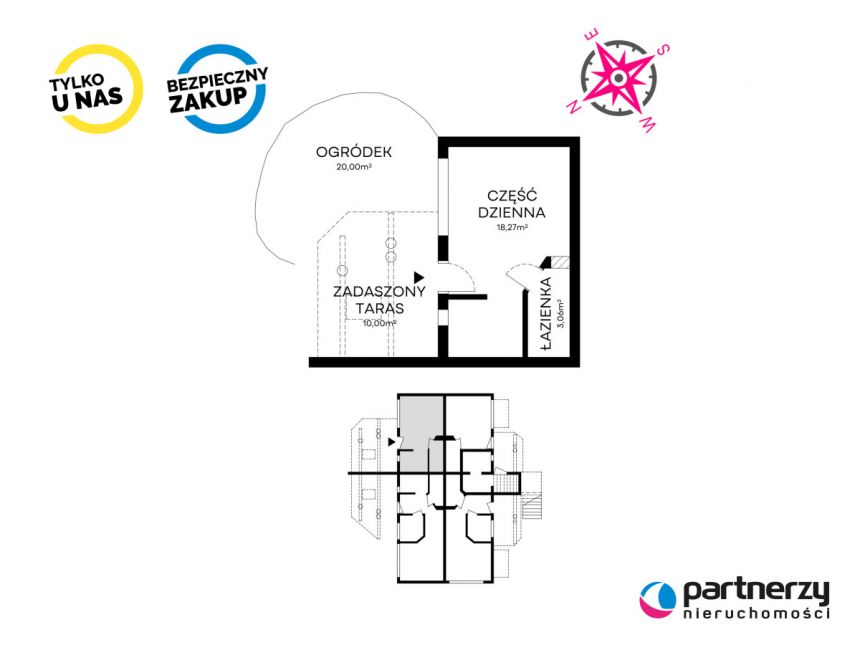 Dębki, 405 080 zł, 21.32 m2, 2 pokojowe miniaturka 19
