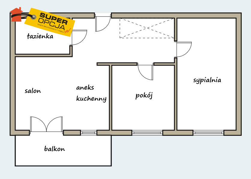 Kraków Wola Duchacka, 849 000 zł, 55.04 m2, 3 pokojowe miniaturka 14