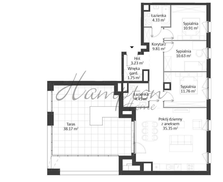 Warszawa Dolny Mokotów, 2 496 000 zł, 92.37 m2, pietro 7 miniaturka 8