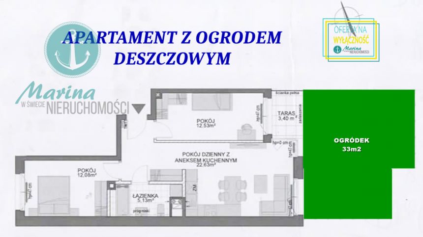 Gdańsk Śródmieście, 1 303 000 zł, 59.23 m2, pietro 1 miniaturka 12