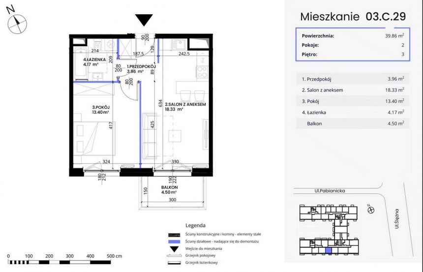 Mieszkanie 2 pok. w centrum, doskonała lokalizacja miniaturka 2