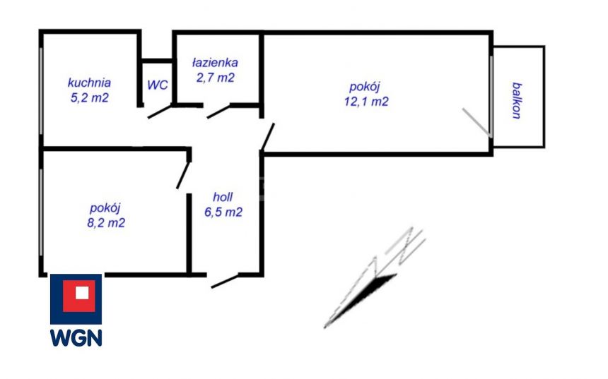 Radomsko, 1 060 zł, 35.5 m2, parter, 5 miniaturka 7