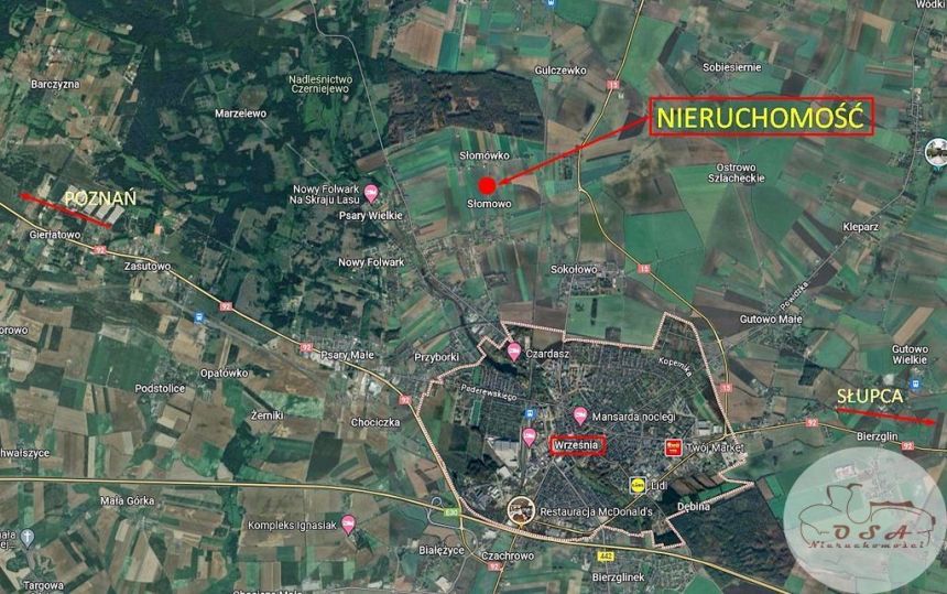 Wolnostojący Słomowo 4 km od Wrześni Nowa Cena!!! miniaturka 14