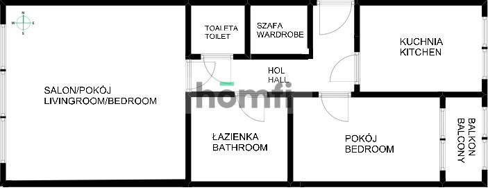 2-pokojowe, 51 m2 z balkonem Ołbińska / Plac Bema miniaturka 13