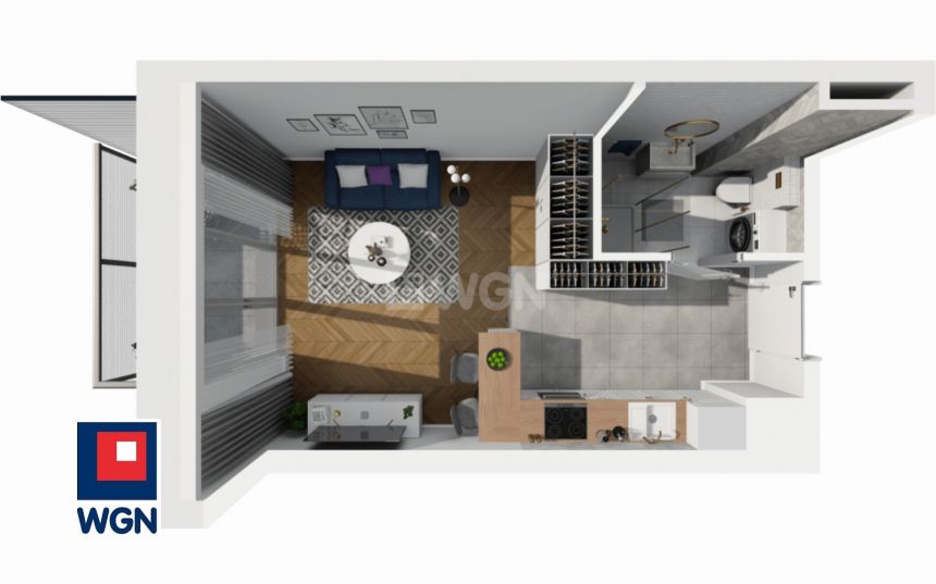Gdańsk Śródmieście, 321 448 zł, 26.73 m2, oddzielna kuchnia miniaturka 3
