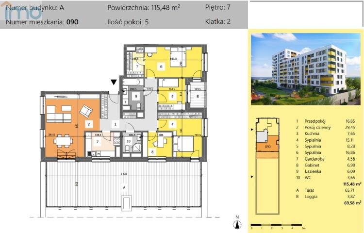 Nowy apartament, 4 sypialnie duży taras miniaturka 1