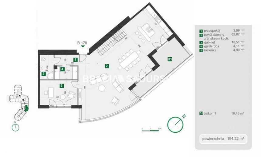 Grzegórzki - nowe luksusowe apartamenty miniaturka 3