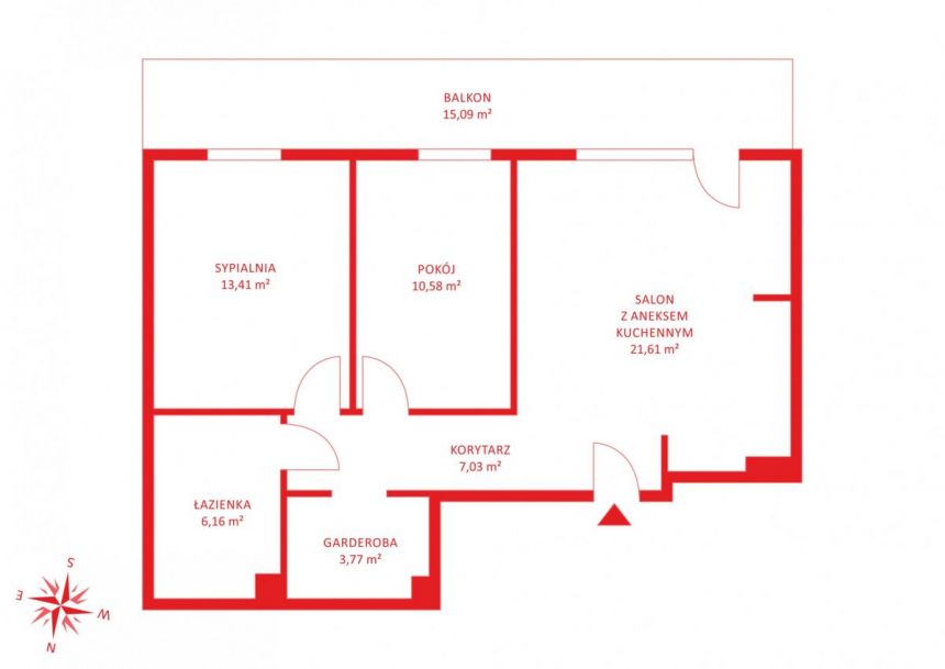 Reda Prima Reda, 599 000 zł, 62.56 m2, pietro 2/3 miniaturka 29