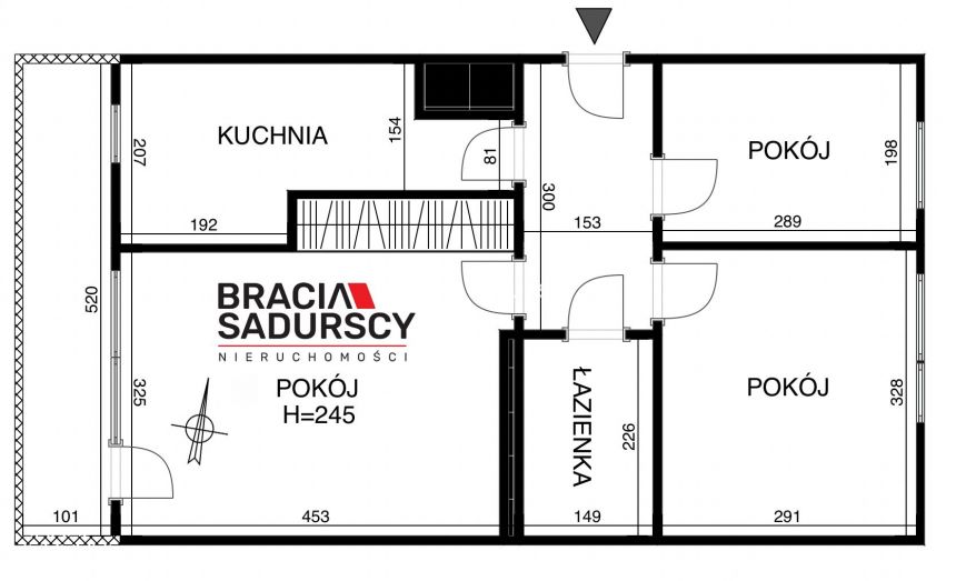 3-pok mieszkanie na Slomianej/7.piętro/balkon miniaturka 3
