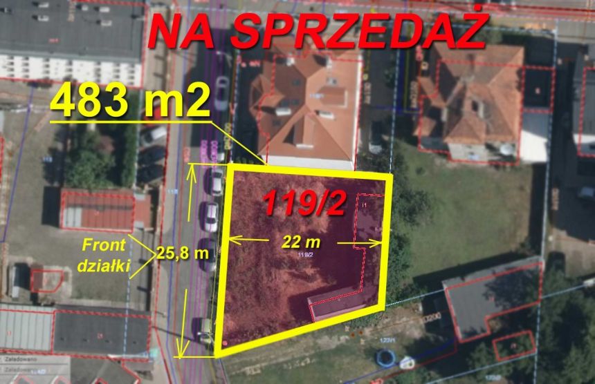 Działka budowlana 483 m2 Rejtana miniaturka 4