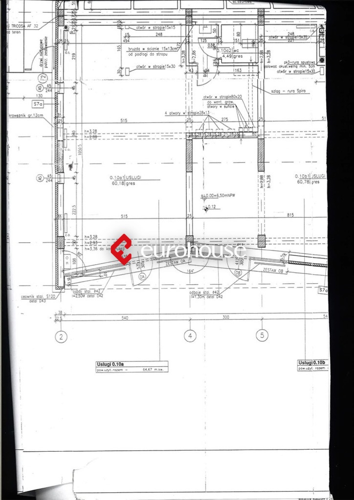 Narożny lokal na wynajem 64,67m2 miniaturka 6