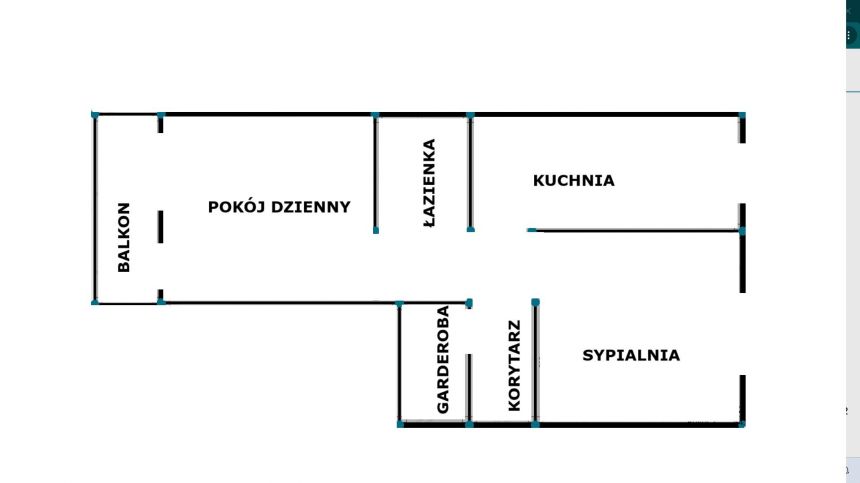 2 POKOJE_OSOBNA KUCHNIA_BALKON_PIWNICA_46 M2 miniaturka 15