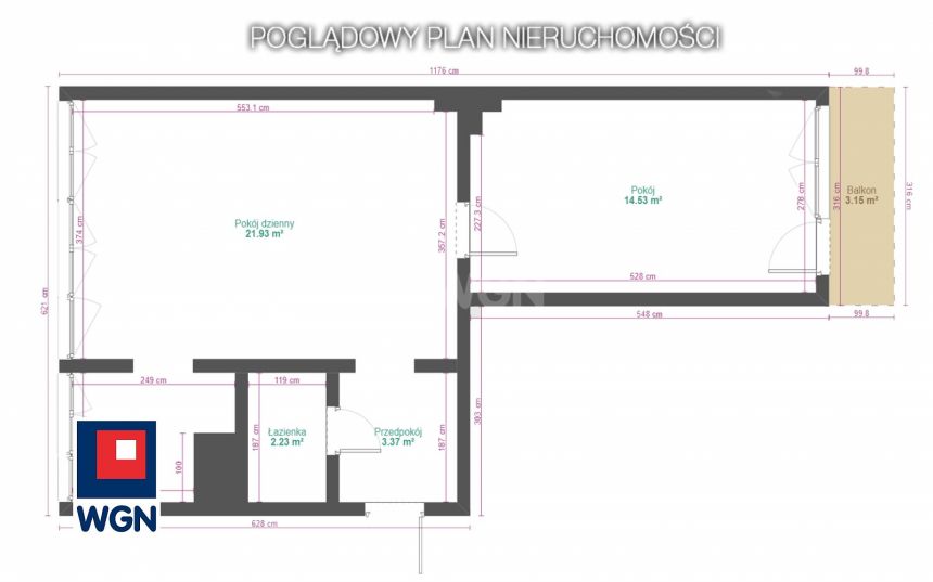 Gliwice, 349 900 zł, 45.99 m2, pietro 1, 10 miniaturka 9